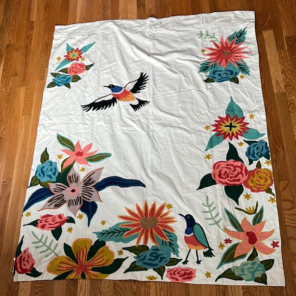 New Anthropologie Soaring Starlings Curtain 50 x 63 Single Panel - Picture 3 of 16